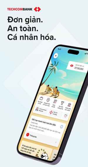 Dịch ụ thẻ- Mở tài khoản Techcombank online