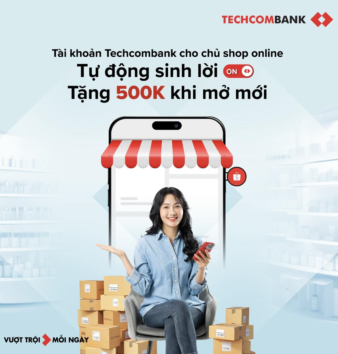 Ưu đãi mơ tài khoản- Mở tài khoản Techcombank online