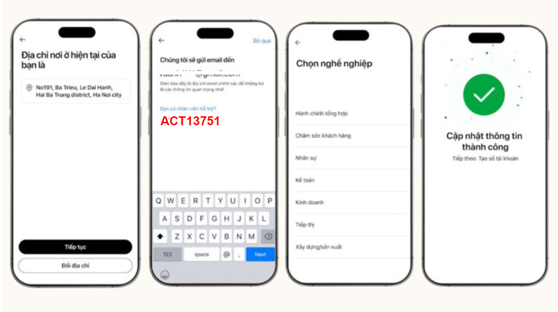 Thông tin liên hệ - - Mở tài khoản Techcombank online