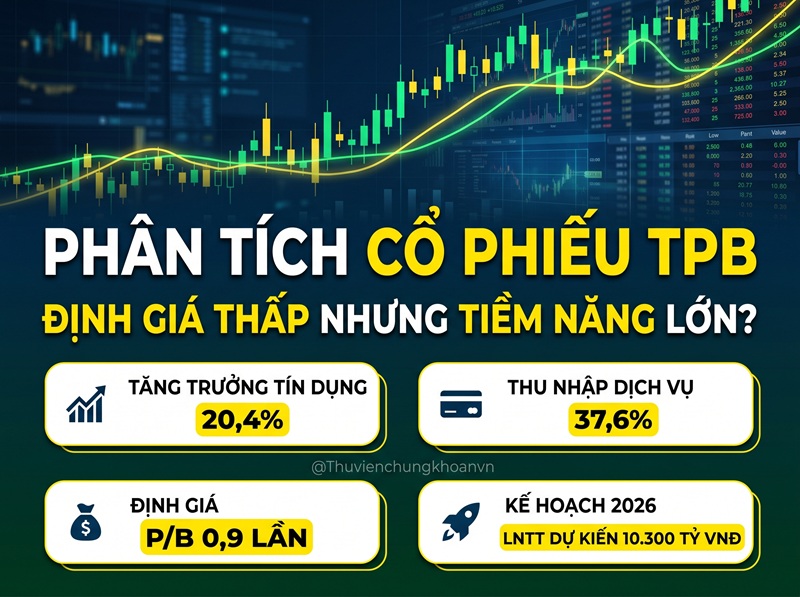 Nhận định cổ phiếu TPB: Định giá thấp, tăng trưởng còn nhiều dư địa?